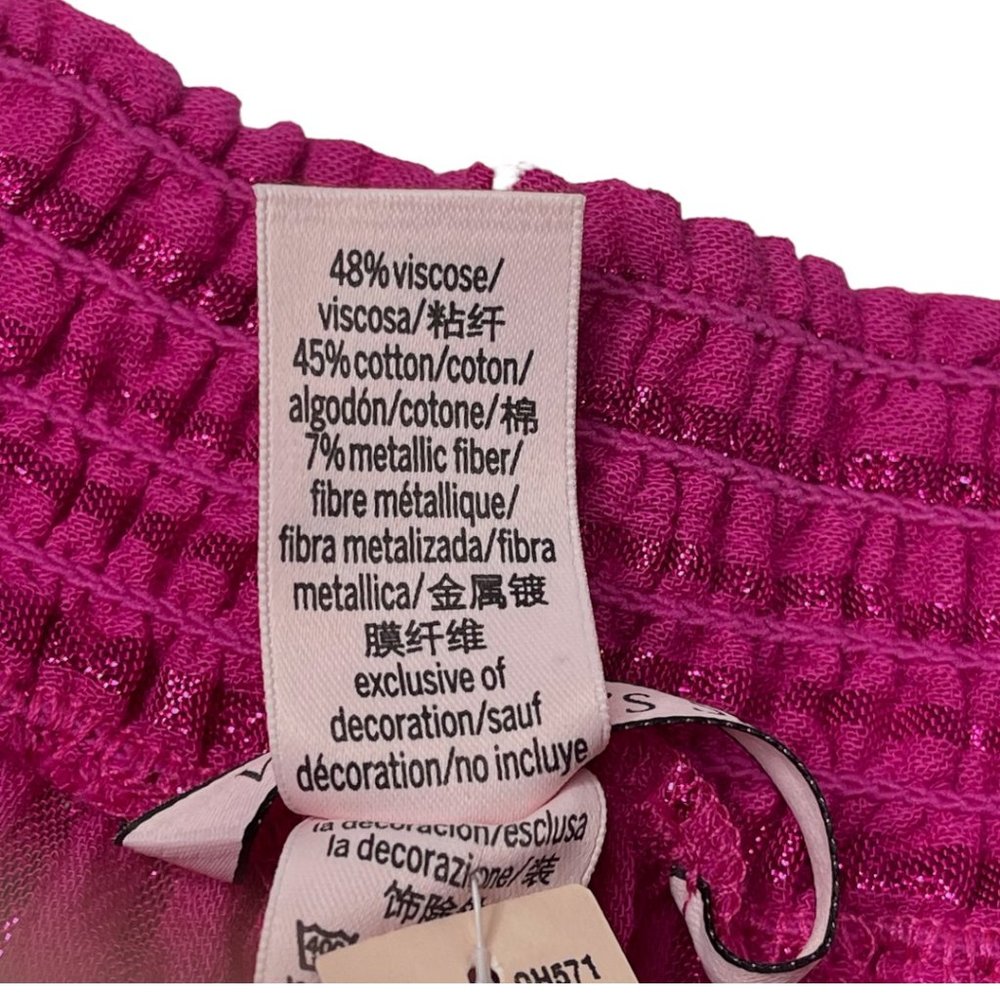 Victoria's Secret Metallic Striped Wrap Waist Sleep Short NWT Sz XL - Picture 8 of 9